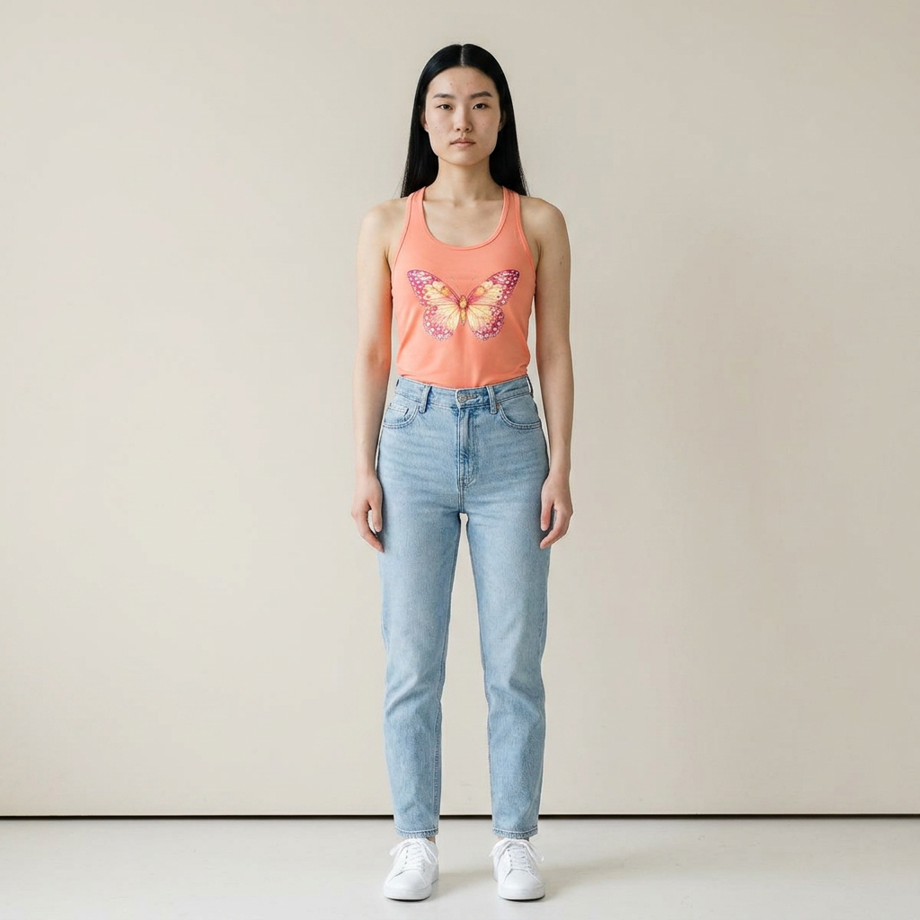 Vintage Butterfly Spring/Summer Racerback Tank