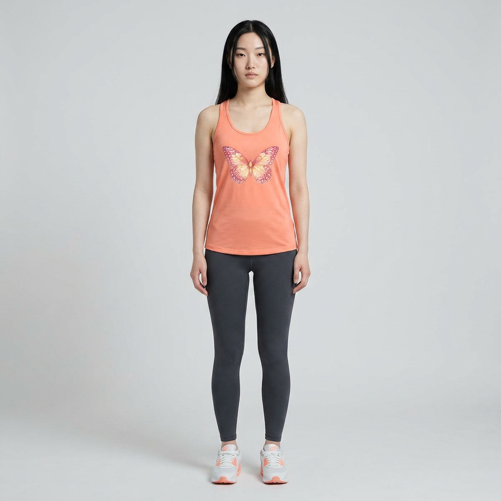 Vintage Butterfly Spring/Summer Racerback Tank