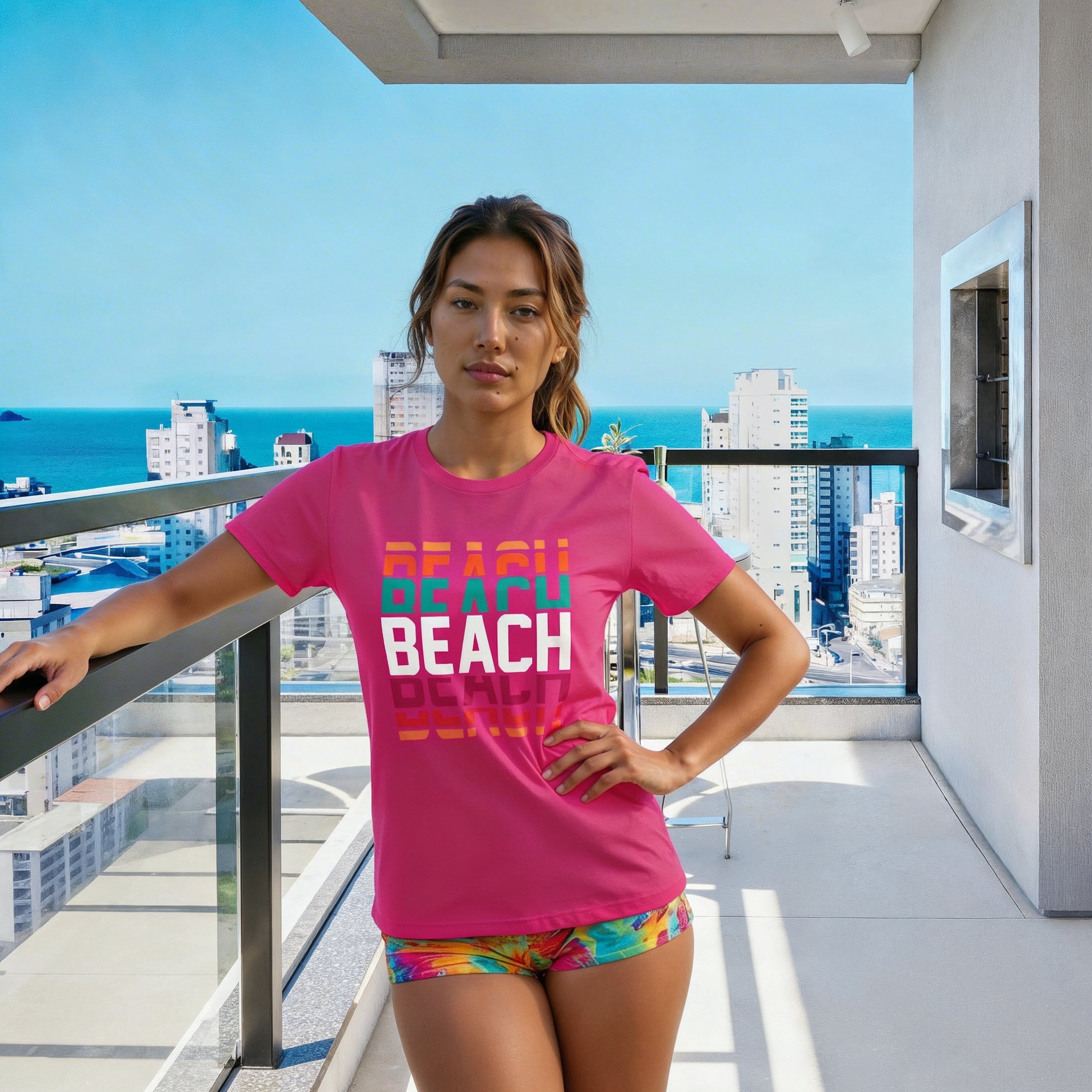 Retro Vintage Beach Tee | Beach Text Graphic T-Shirt