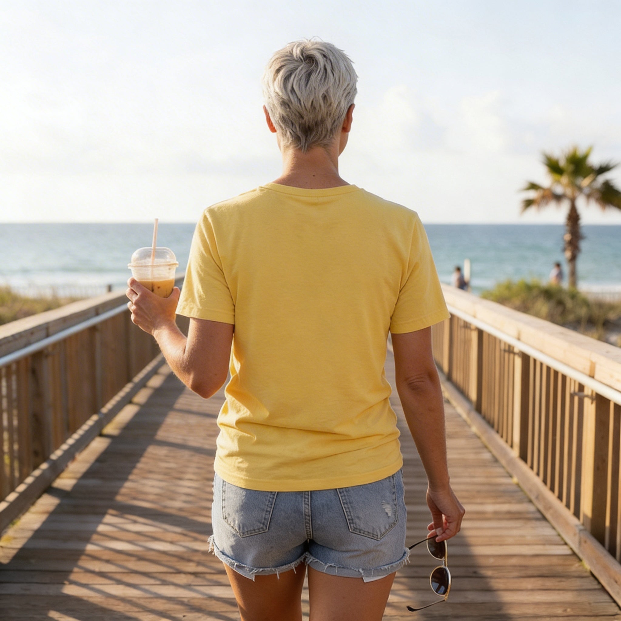Retro Vintage Beach Tee | Beach Text Graphic T-Shirt