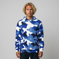 Arctic Blue and White Camo Pattern Hoodie | All-Over Print