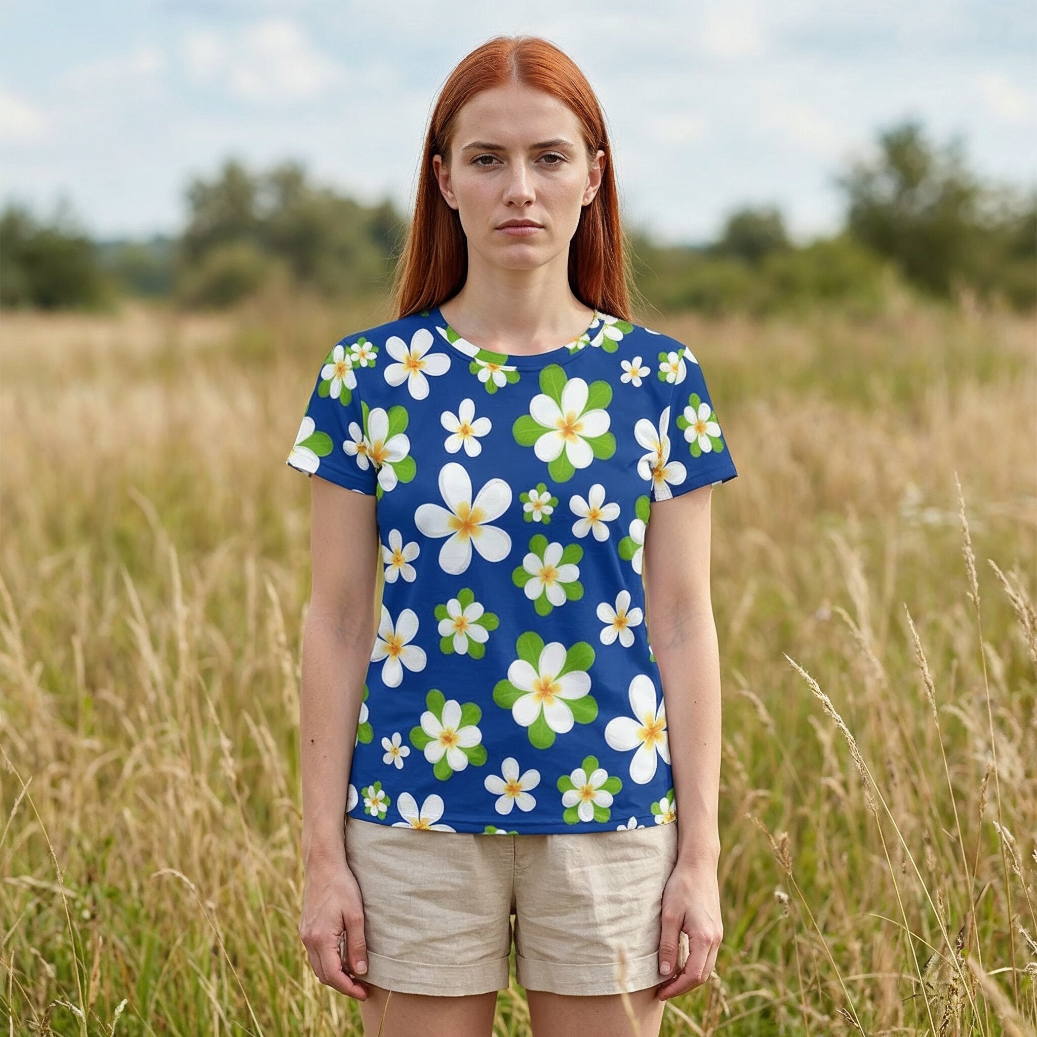 Daisies Spring Floral Fun Shirt | Women's Short Sleeve