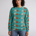 Red Rose Floral Pattern Sweatshirt | All-Over Print
